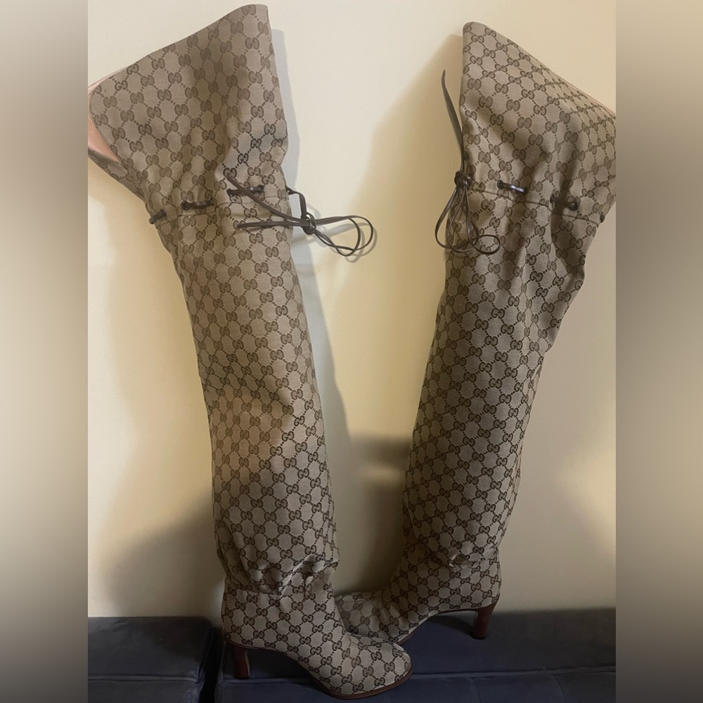 Authentic Gucci over the knee boots.